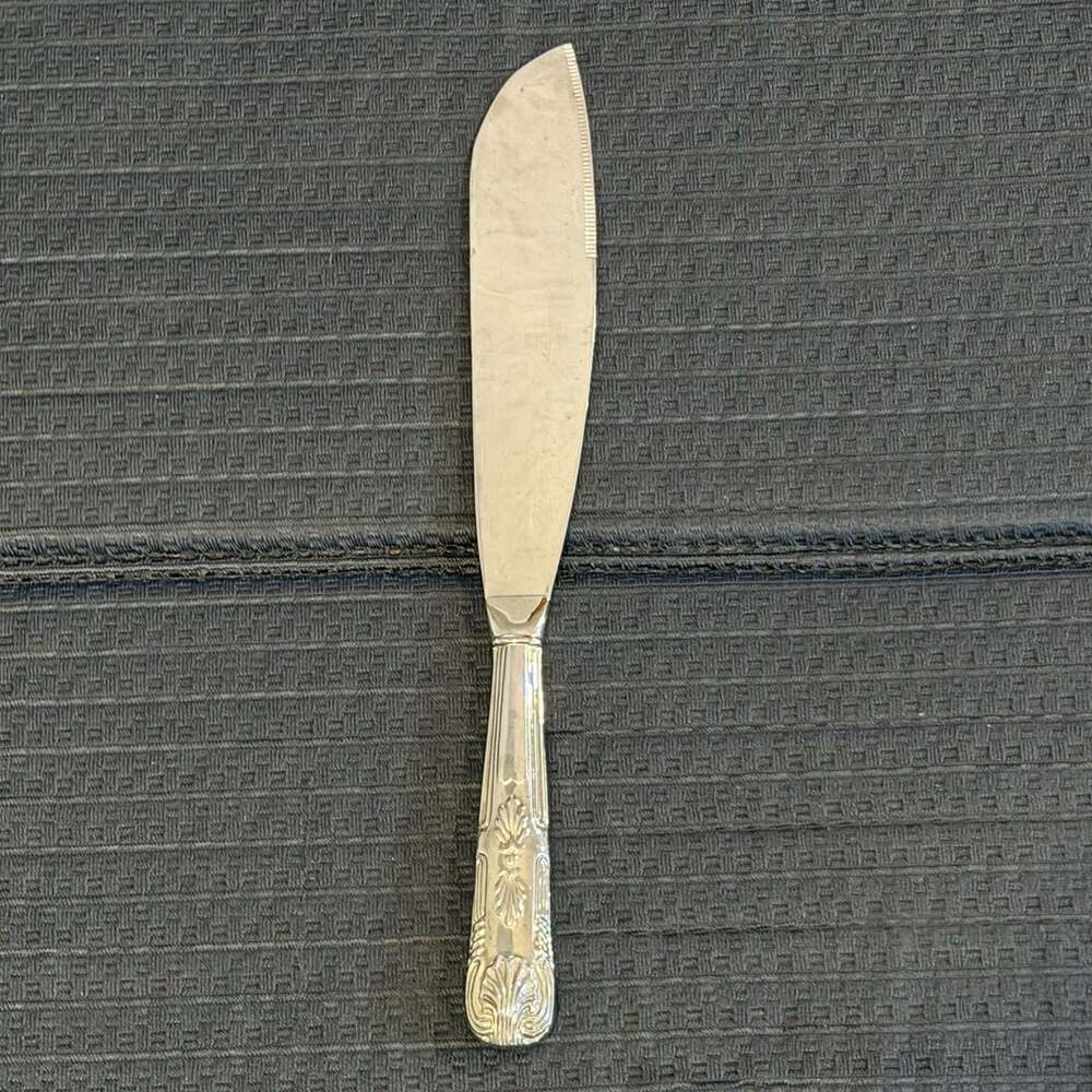 Reed & Barton Mirrorsteel Kings Pattern Cake Knife Unmarked